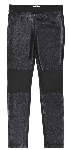 CLASSIC PONTE PANT WITH SUEDED LEATHER