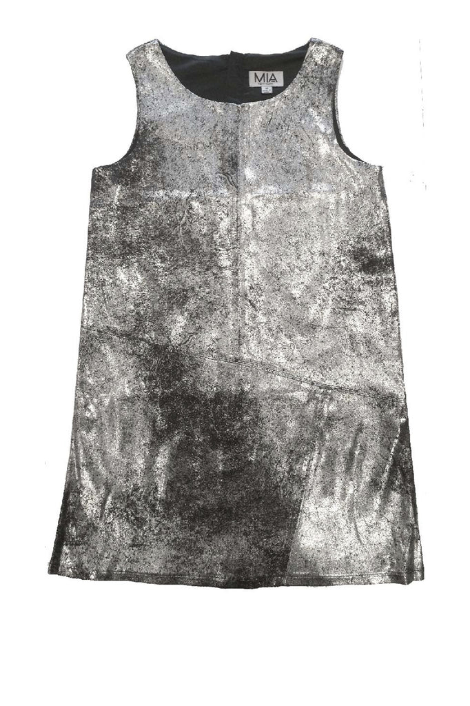 SILVER LEATHER DRESS | MIA NEW YORK SILVER LEATHER DRESS | MIA NEW YORK