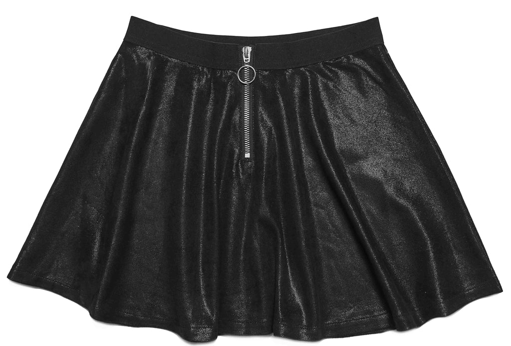 The HILLARY Leather Skater Skirt (Black) – Bella's Attic Boutique